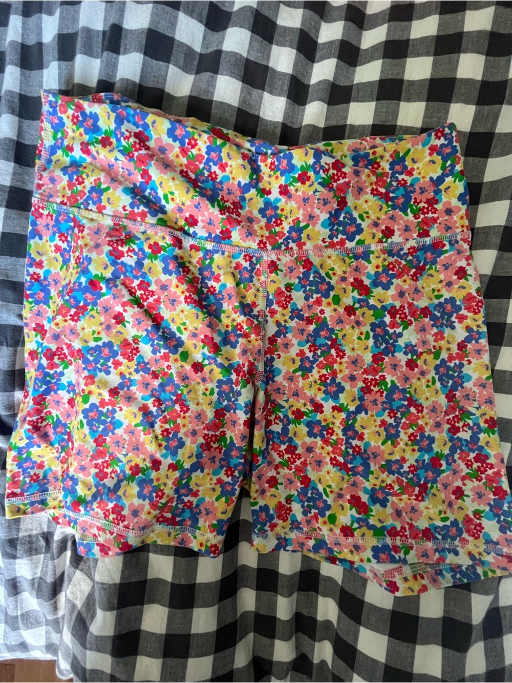 Old Navy Multicolor Floral Bike Shorts